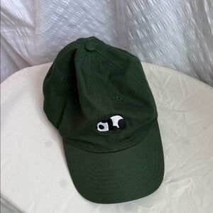 Green Cap with Panda Embroidery